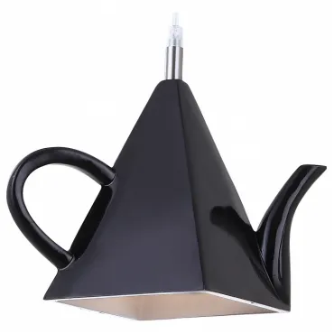 Подвесной светильник Arte Lamp Cafeteria A6604SP-1BK Цвет арматуры хром Цвет плафонов черный от ImperiumLoft