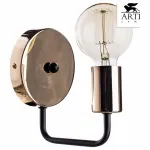 Бра Arte Lamp Gelo A6001AP-1BK Цвет арматуры золото Цвет плафонов прозрачный