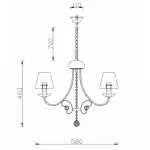 Подвесная люстра Rivoli Mattina P5 CR Б0038425 