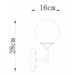 Бра Arte Lamp Marco A2703AP-1SG Цвет плафонов белый Цвет арматуры золото