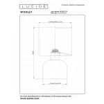 Настольная лампа декоративная Lucide Woolly 10516/01/33