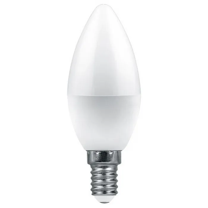 Лампа светодиодная Feron LB-1307 E14 7.5Вт 4000K 38054 Цвет арматуры хром Цвет плафонов прозрачный от ImperiumLoft