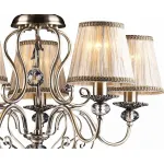 Подвесная люстра Arte Lamp Charm A2083LM-5AB Цвет арматуры бронза Цвет плафонов кремовый от ImperiumLoft