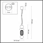 Подвесной светильник Odeon Light Beans 4826/18L Цвет плафонов серый Цвет арматуры хром от ImperiumLoft