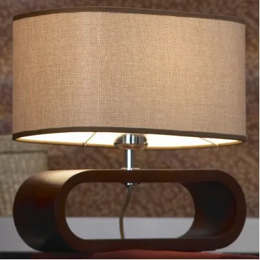 Настольная лампа декоративная Lussole Nulvi LSF-2104-01 Цвет арматуры хром Цвет плафонов коричневый