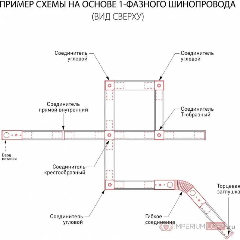 Трек встраиваемый Elektrostandard Track Rail WH Recessed 85083/00 от ImperiumLoft