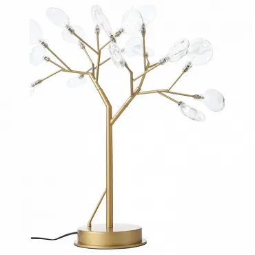 Настольная лампа декоративная ST-Luce Riccardo SL411.204.18 Золото , плафон Серый