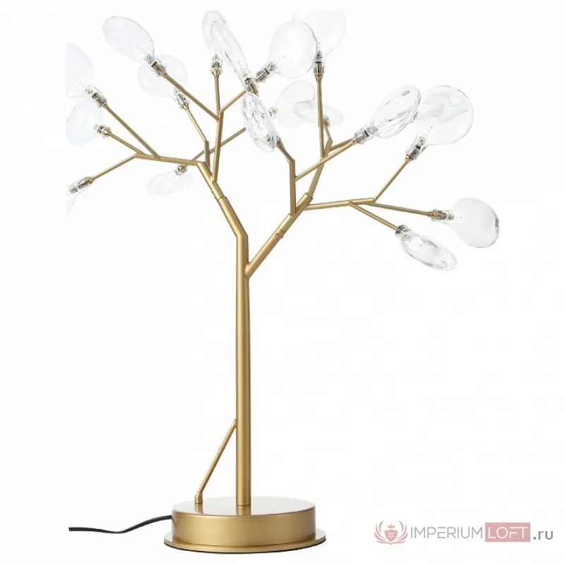 Настольная лампа декоративная ST-Luce Riccardo SL411.204.18 Золото , плафон Серый от ImperiumLoft