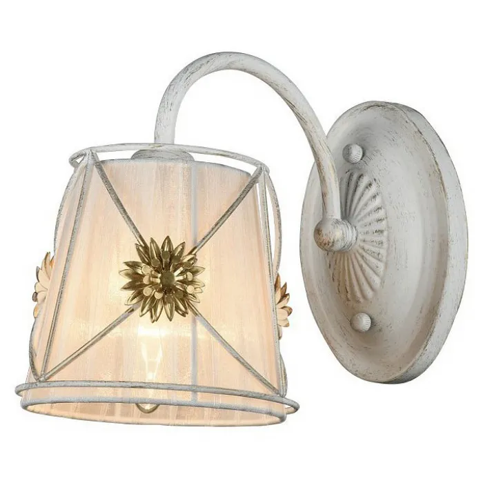 Бра Arte Lamp Fortuna A5495AP-1WG Цвет арматуры золото Цвет плафонов белый от ImperiumLoft