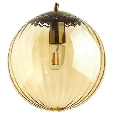Подвесной светильник Odeon Light Kata 4755/1 Цвет плафонов янтарный Цвет арматуры бронза