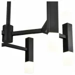 Люстра на штанге Vele Luce Niami 654 VL7142L12 Цвет арматуры черный Цвет плафонов белый от ImperiumLoft