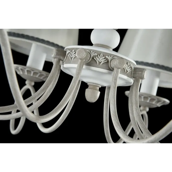 Подвесная люстра Maytoni Bouquet ARM023-08-S Цвет арматуры серый Цвет плафонов белый от ImperiumLoft