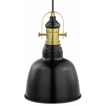Подвесной светильник Eglo Gilwell 49693 Цвет плафонов черный Цвет арматуры бронза от ImperiumLoft