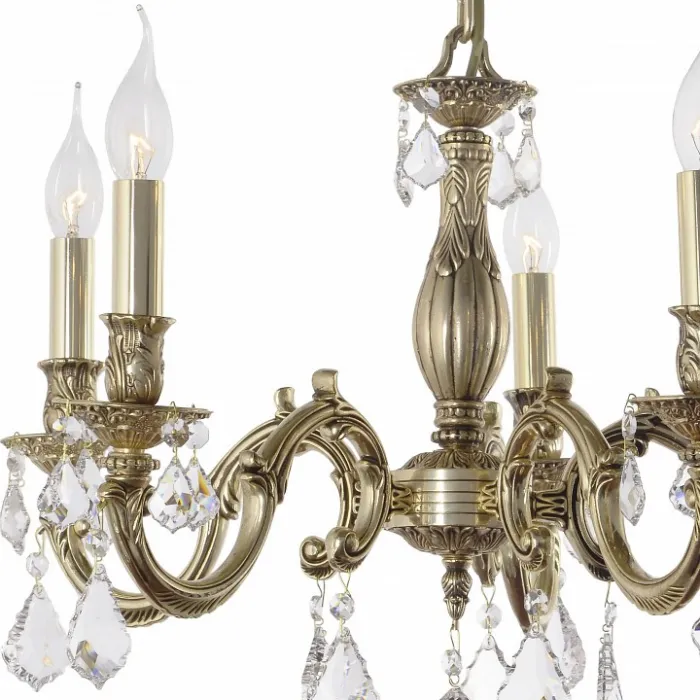 Подвесная люстра Dio D’Arte Mannelli Mannelli E 1.1.5.600 GH Цвет плафонов прозрачный Цвет арматуры золото от ImperiumLoft
