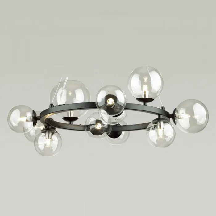 Подвесная люстра Odeon Light Tovi 4818/11 Цвет плафонов прозрачный Цвет арматуры черный от ImperiumLoft