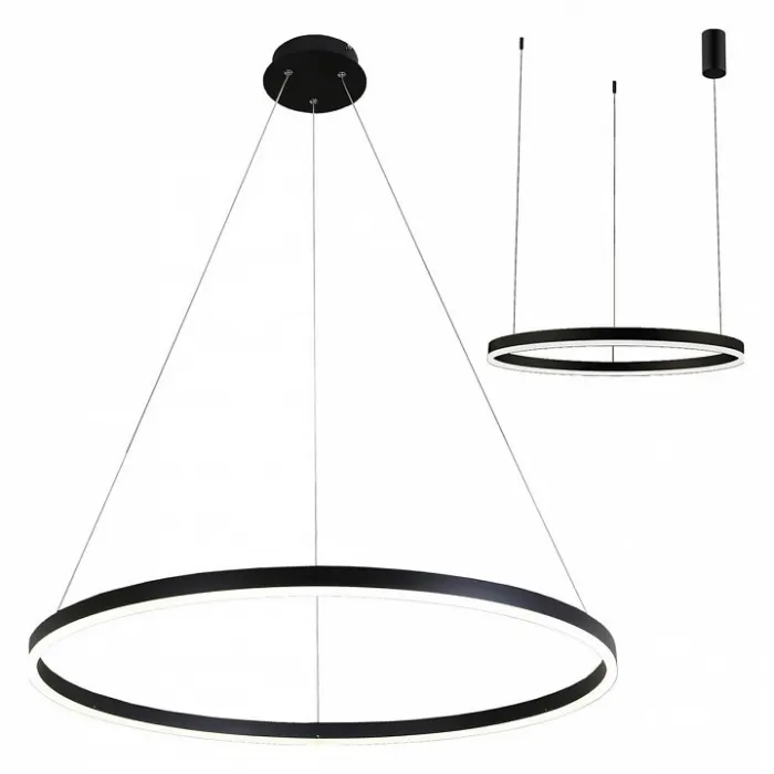 08214,19A (4000K) Подвес ТОР черный d80 h110 Led 45W (4000K) от ImperiumLoft