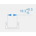 Профиль накладной  Deko-Light AU-01-08 970007 Цвет арматуры серебро