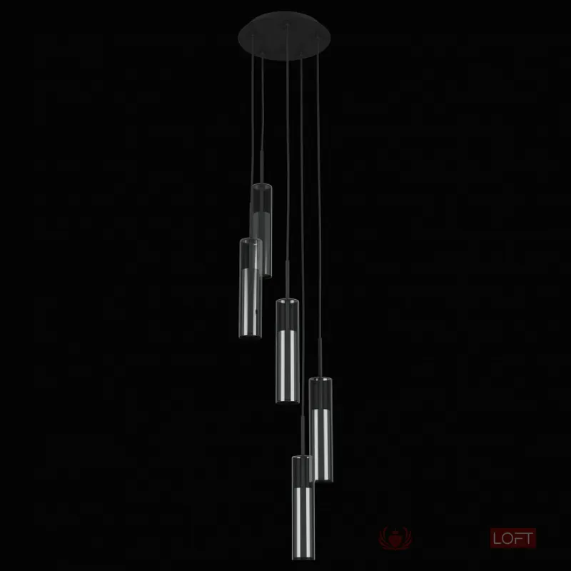 Подвесной светильник Lightstar Cilino 756057 Цвет плафонов черный Цвет арматуры черный от ImperiumLoft