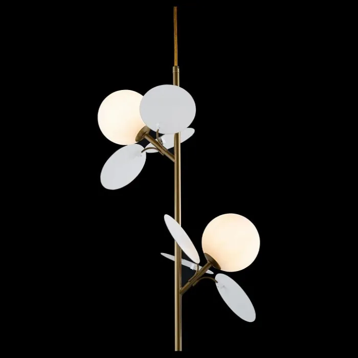 Подвесной светильник Loft it Matisse 10008/2P white Цвет арматуры золото Цвет плафонов белый от ImperiumLoft