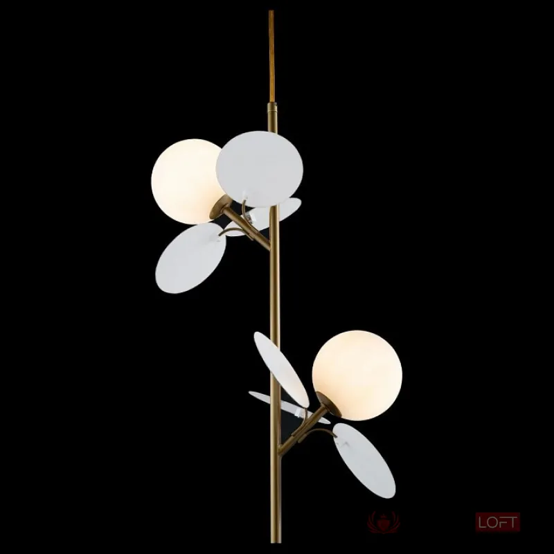 Подвесной светильник Loft it Matisse 10008/2P white Цвет арматуры золото Цвет плафонов белый от ImperiumLoft
