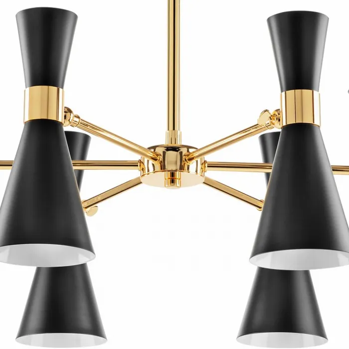 Люстра на штанге Lightstar Dumo 816067 Цвет плафонов золото Цвет арматуры золото от ImperiumLoft