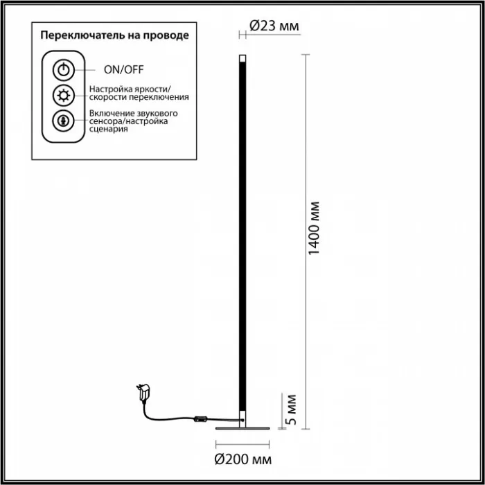 Торшер Odeon Light Fillini 4335/32FL от ImperiumLoft