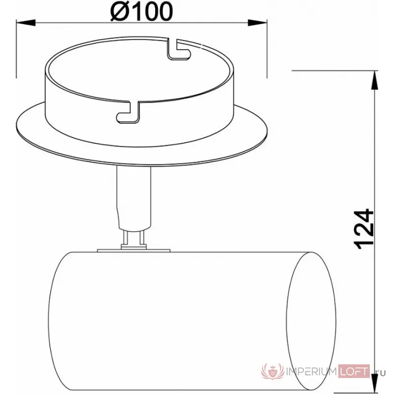 Накладной светильник Deko-Light Indi 348085 Цвет арматуры серебро Цвет плафонов серебро от ImperiumLoft