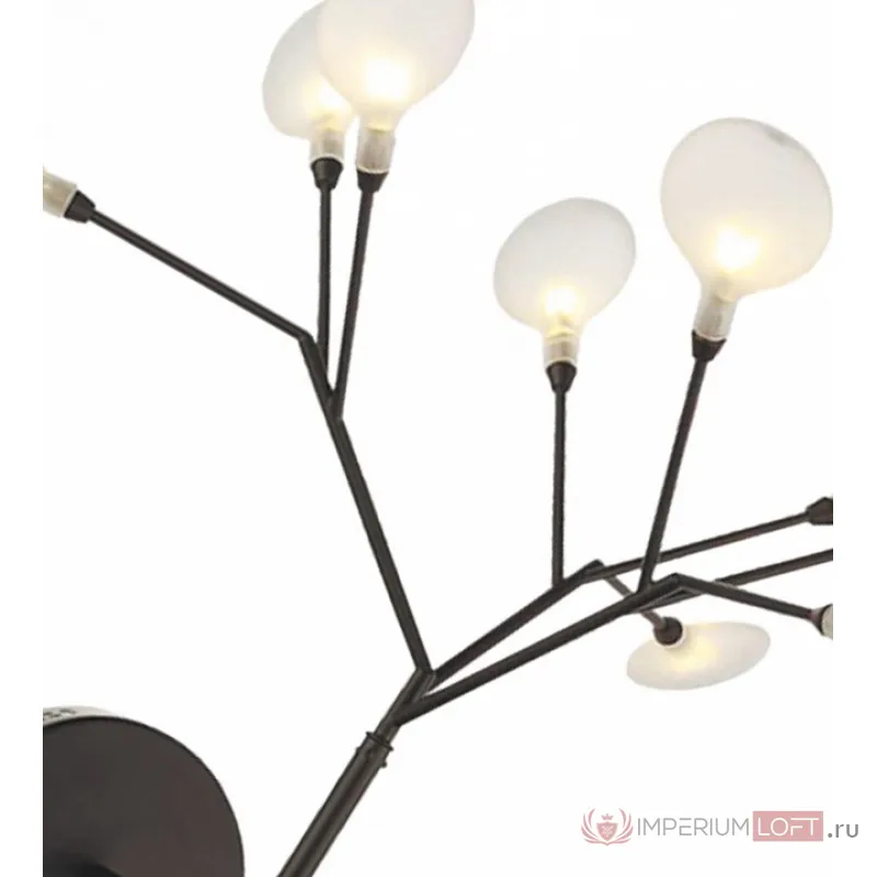 07521-9,19(21) Светильник Ветта черный (прозрачные плафоны) d42 h38 G4 9*2W (Led лампы в комплекте, 4000K) от ImperiumLoft