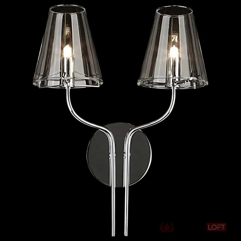 Бра Lightstar Diafano 758624 Цвет арматуры хром Цвет плафонов прозрачный от ImperiumLoft