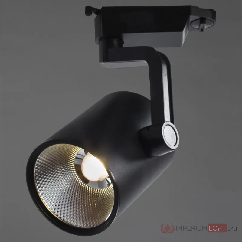 Светильник на штанге Arte Lamp Track Lights A2330PL-1BK Цвет арматуры черный Цвет плафонов черный от ImperiumLoft