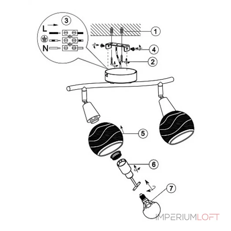 Спот Globo Elliott 54341-2 Цвет арматуры хром от ImperiumLoft Спот Globo Elliott 54341-2 Цвет арматуры хром от ImperiumLoft