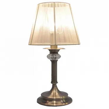 Настольная лампа декоративная Newport 2200 2201/T ленточный Цвет арматуры бронза Цвет плафонов кремовый