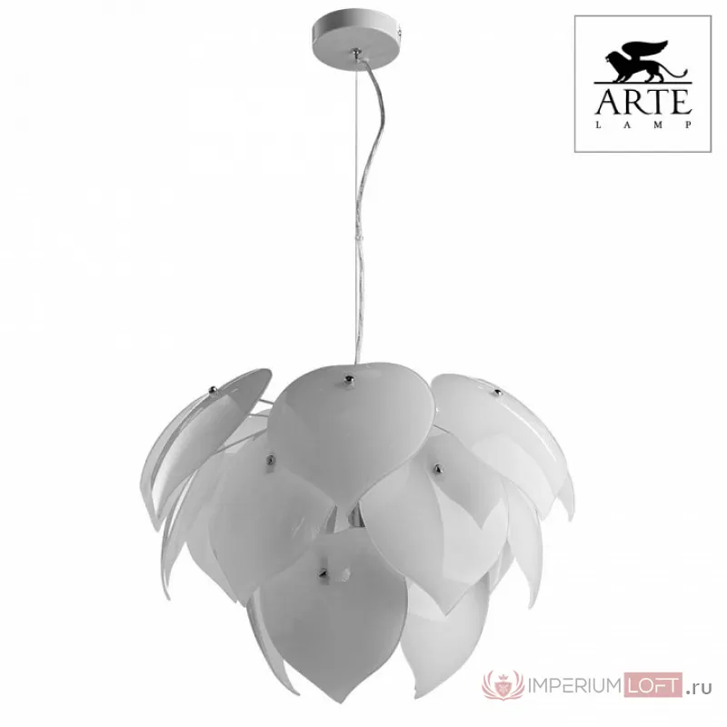 Подвесной светильник Arte Lamp Palmer A5694SP-5WH Цвет арматуры белый Цвет плафонов белый от ImperiumLoft