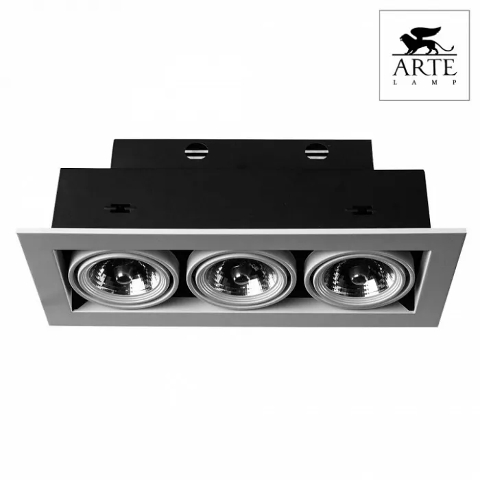 Встраиваемый светильник Arte Lamp Technika 2 A5930PL-3WH Цвет арматуры белый Цвет плафонов белый от ImperiumLoft