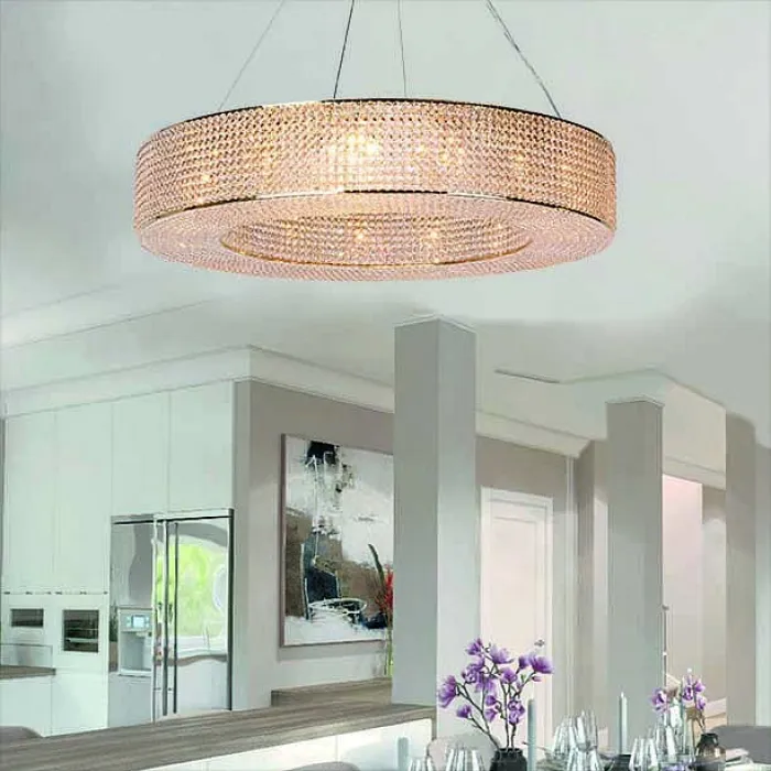 Подвесная люстра Newport 10190 10199/C gold Цвет арматуры золото Цвет плафонов прозрачный от ImperiumLoft