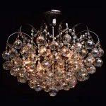 Люстра на штанге MW-Light Жемчуг 232017706 Цвет арматуры никель Цвет плафонов серый от ImperiumLoft
