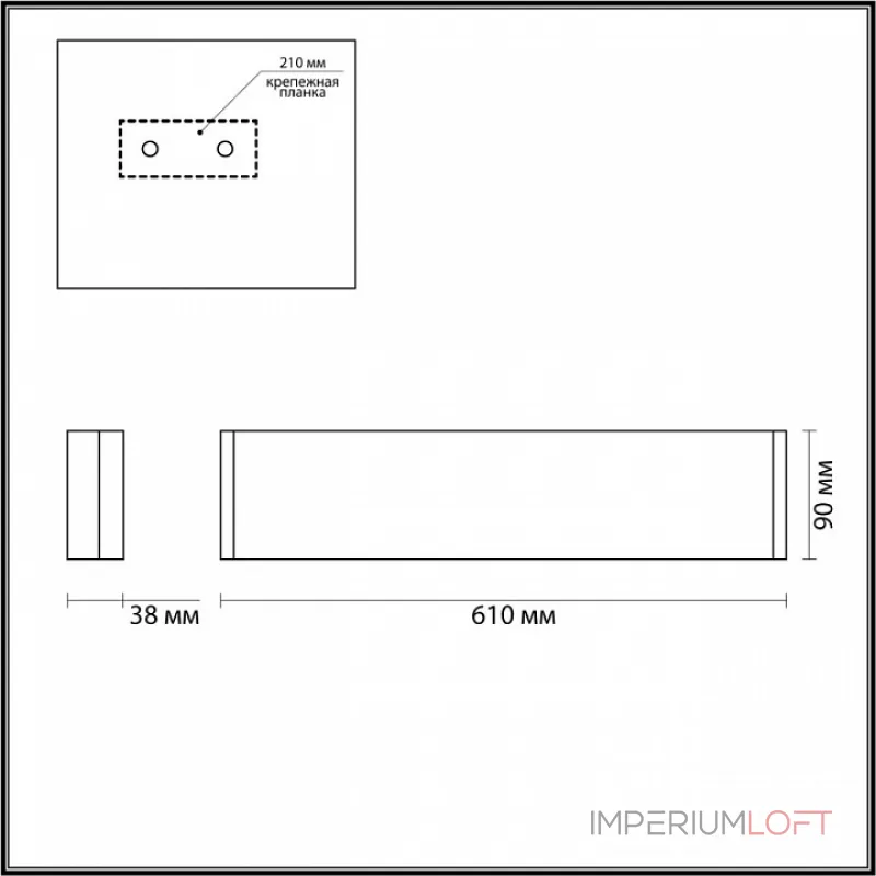 Накладной светильник Odeon Light Framant 4294/20WL