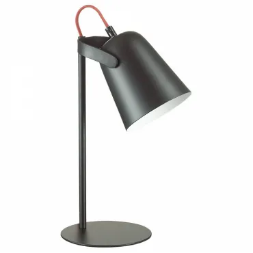 Настольная лампа офисная Lumion Kenny 3651/1T Цвет арматуры черный Цвет плафонов белый