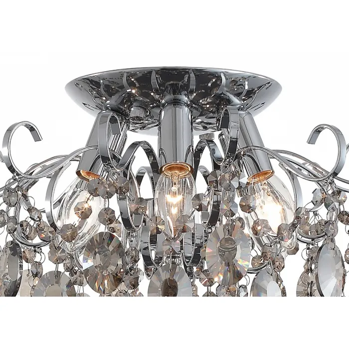 Потолочная люстра ST-Luce Orecchini SL846.102.06 Цвет арматуры хром Цвет плафонов черный от ImperiumLoft