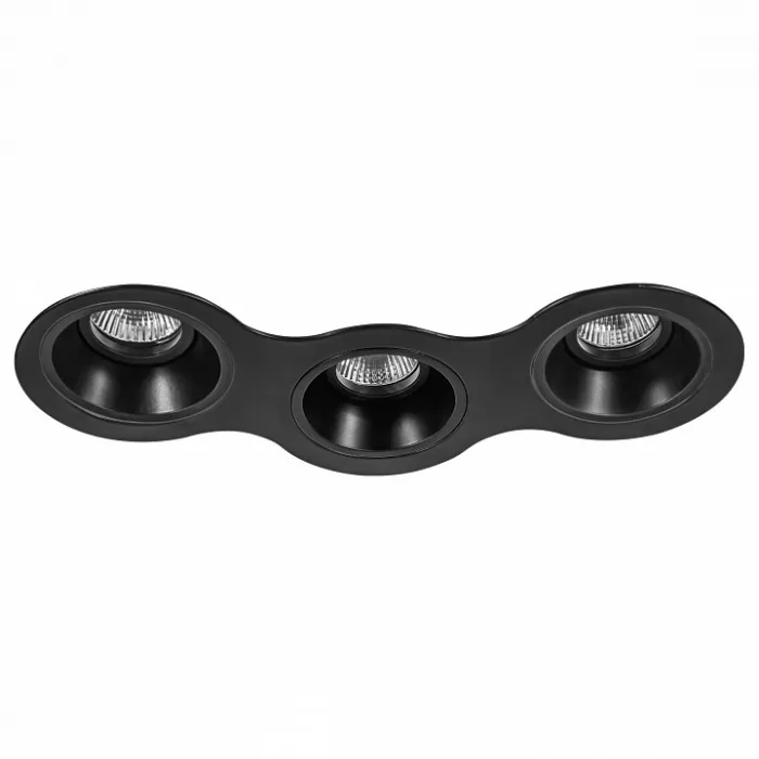 Встраиваемый светильник Lightstar Domino D697070707 цвет арматуры черный от ImperiumLoft