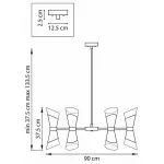 Люстра на штанге Lightstar Strato 817164 