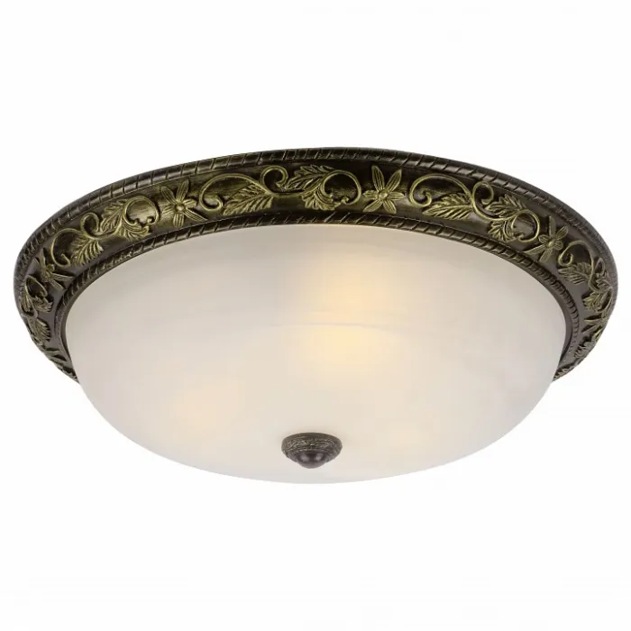 Накладной светильник Arte Lamp Torta A7163PL-3AB Цвет арматуры бронза Цвет плафонов белый от ImperiumLoft