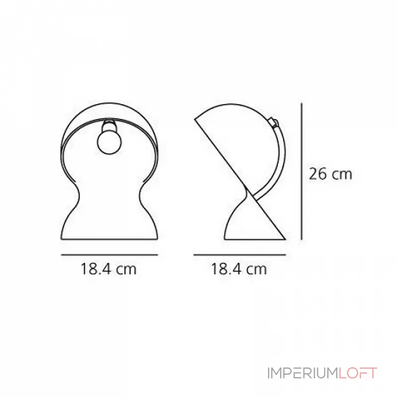 Настольная лампа декоративная Artemide 1466030A