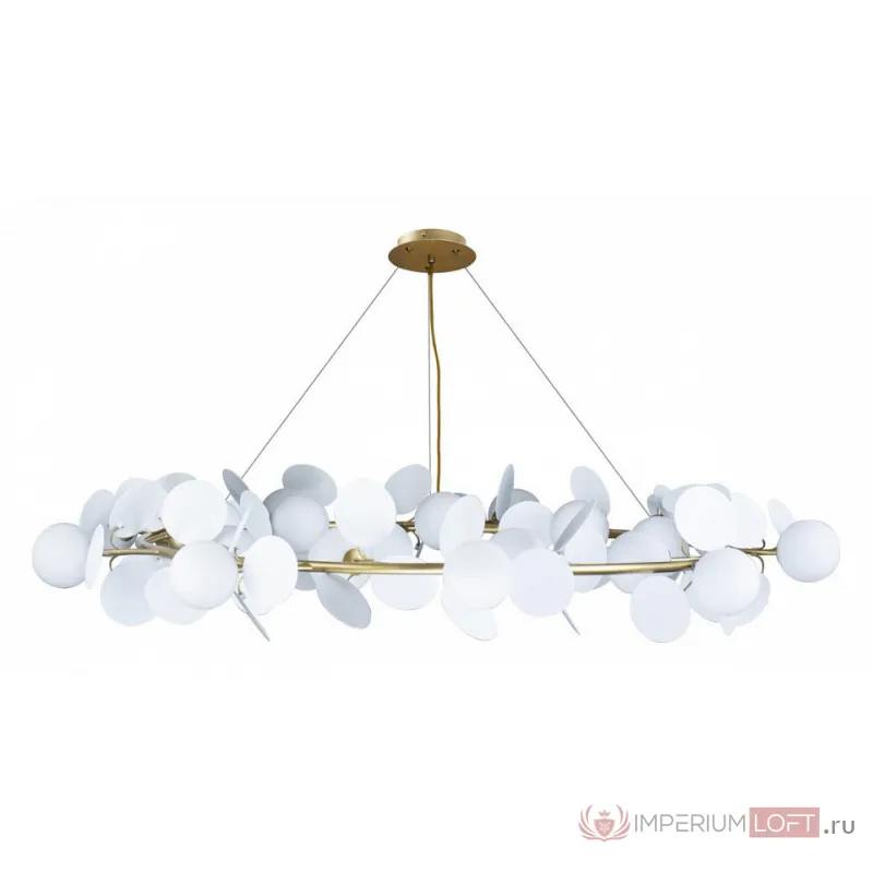 Подвесная люстра Loft it Matisse 10008/1300 white Цвет арматуры золото Цвет плафонов белый от ImperiumLoft