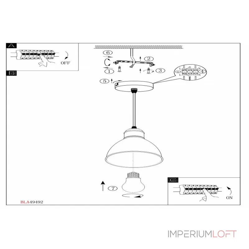 Подвесной светильник Eglo ПРОМО Priddy 1 49492 