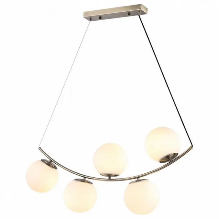Подвесной светильник Omnilux Acciano OML-94903-05 Цвет плафонов белый Цвет арматуры бронза от ImperiumLoft