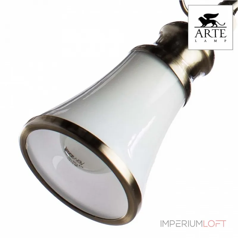 Спот Arte Lamp Vento A9231PL-3AB Цвет арматуры бронза Цвет плафонов белый