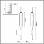 Бра Odeon Light Reeds 4794/12WL Цвет плафонов белый Цвет арматуры бронза от ImperiumLoft