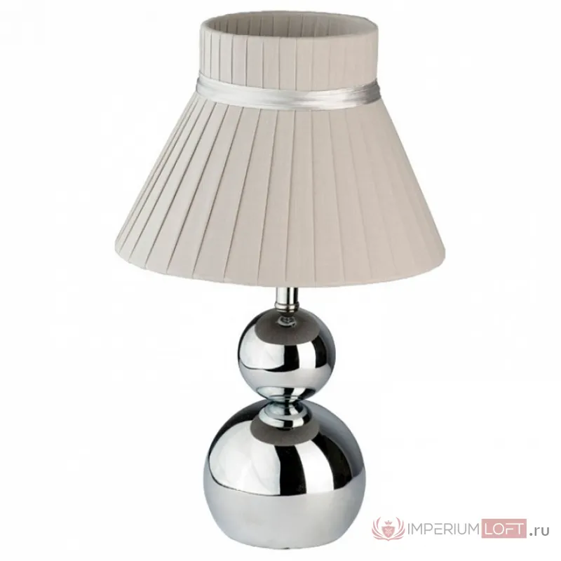 Настольная лампа декоративная MW-Light Тина 1 610030101 Цвет арматуры хром Цвет плафонов серый от ImperiumLoft