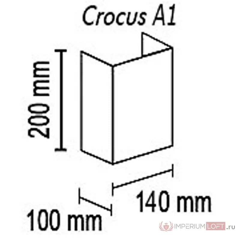 Бра TopDecor Crocus Glade Crocus Glade A1 10 334g от ImperiumLoft